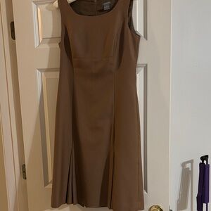 Ann Taylor Taupe Sleeveless Dress